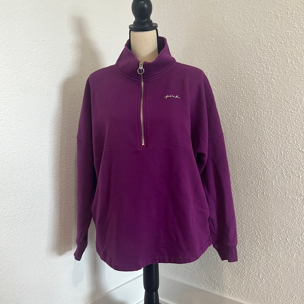 PINK Half Zip Sweatshirt